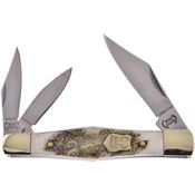 Buckcreek International 6308DS Whittler Knife Deer Stag Handles