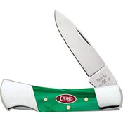 Case XX 24415 Lockback Knife Green Pearl Kirinite Handles