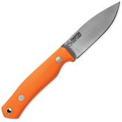 Casstrom 12830 No 8 SFK Satin 14C28N Fixed Blade Knife Orange G10/Micarta Handles