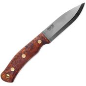 Casstrom 13170 No 10 SFK Jarv Satin Scandi Grind 15N20 Fixed Blade Knife Stained Birch Handles