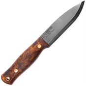 Casstrom 11870 Lars Falt Jarv Satin Scandi Grind 15N20 Fixed Blade Knife Stained Birch Handles