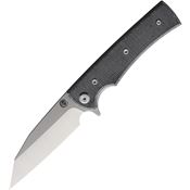 Chaves 14324 Sangre Street Two-Tone Wharncliffe Linerlock Knife Black Micarta Handles