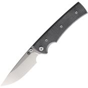 Chaves 14312 Liberation 229 Two-Tone Drop Point Linerlock Knife Black Micarta Handles