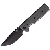Chaves 14331 NTAK Black Tanto Point Linerlock Knife Black Micarta Handles