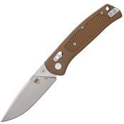 Cobratec SCTGRMCB EDC Scout Satin Drop Point Bar Lock Knife Mocha Handles