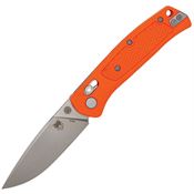 Cobratec SCTGRORB EDC Scout Satin Drop Point Bar Lock Knife Orange Handles