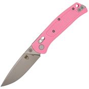 Cobratec SCTGRPKB EDC Scout Satin Drop Point Bar Lock Knife Pink Handles