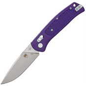Cobratec SCTGRPRB EDC Scout Satin Drop Point Bar Lock Knife Purple Handles