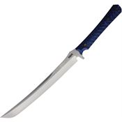 Dawson 4104 Armageddon Survival Sword Satin Tanto - Black/Blue G10 Handles