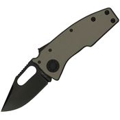 Demko 19242 Nano Black Clip Point Shark Lock Knife Stealth Gray Handles