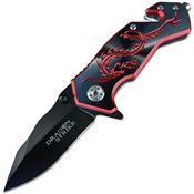 ElitEdge 10A68BR Dragon Rescue Linerlock Knife A/O BR