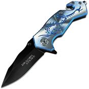 ElitEdge 10A68SBL Dragon Rescue Linerlock Knife A/O BL