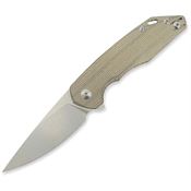 Giant Mouse 10869 ACE Corta Stonewash Linerlock Knife Green Micarta Handles