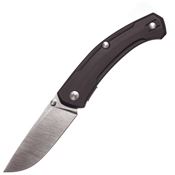Giant Mouse 11620 ACE Iona V2 Satin Linerlock Knife Black Micarta Handles