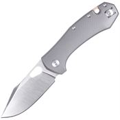 Giant Mouse 11323 ACE Atelier Satin Linerlock Knife Gray Handles