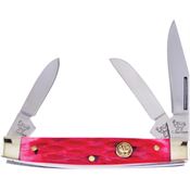 Hen & Rooster Int 273RPB Stockman Knife Red Pick Bone Handles