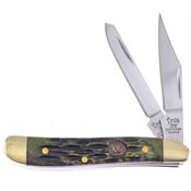 Hen & Rooster Int 402AGB Peanut Knife Antique Green Bone Handles