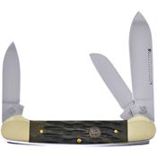 Hen & Rooster Int 353SAGB Gunboat Antique Green Bone Handles