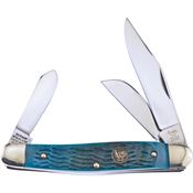 Hen & Rooster Int 313GPB Stockman Knife Green Pick Bone Handles
