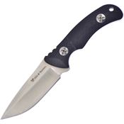 Hen & Rooster Int 01BG10 Satin Fixed Blade Knife Black G10 Handles