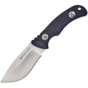 Hen & Rooster Int 02BG10 Satin Fixed Blade Knife Black G10 Handles