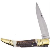 Hen & Rooster Int 50445 Lockback Knife Deer Stag Handles