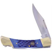 Hen & Rooster Int 361BLPB Lockback Knife Blue Pick Bone Handles