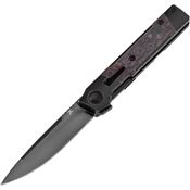 Kansept 2123A1 Kitpu Satin Framelock Knife Purple Haze Handles