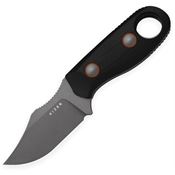 Kizer 1078A3 Beaver Stonewash D2 Carbon Steel Fixed Blade Knife Black G10 Handles