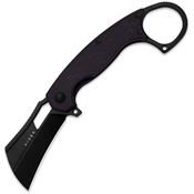 Kizer V2702A2 Dodo Black Krambit Linerlock Knife PC Handles