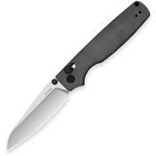 Kizer V36052SA1 Original 2 Satin Sheepsfoot Clutch Lock Knife Black Micarta Handles