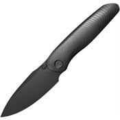 Kubey 379C Pioneer Black Drop Point Framelock Knife Bblack Titanium Handles