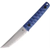 North Mountain Blade 2416BL Chop Mini Tanto Fixed Blade Knife Blue G10 Handles