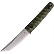 North Mountain Blade 2416GR Chop Mini Tanto Fixed Blade Knife Green G10 Handles