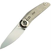 Reate 218 VK Tron Satin Detent Action Lock Knife Crystal Handles