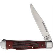 Roper 0005CRB Lockback Trapper Knife Red Bone Handles