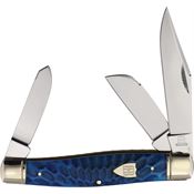 Rough Rider 2715 Large Stockman Knife Blue Dragon Bone Handles