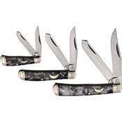 Rough Rider 2691 Midnight Pearl Trapper Knife Set