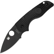 Spyderco 230PBBK Lil' Native Black Lockback Knife Black FRN Handles