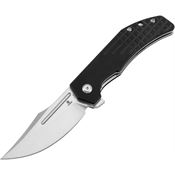 Tenable B1089A6 Orion Satin Clip Point Linerlock Knife Black G10 Handles