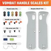 Vosteed W0104 Vombat Handle Scales Gray G10