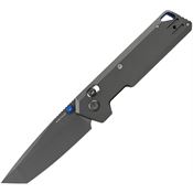 Vosteed A3510 Parallel tanto CrossBar Lock Knife Gray Titanium Handles
