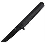 Falcon KS1315BK Black Tanto Linerlock Knife A/O Black Handles
