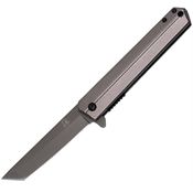 Falcon KS1315GY Gray Tanto Linerlock Knife A/O Gray Handles