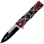 Falcon KS4561CF Two-Tone Linerlock Knife A/O Confederate Flag Handles