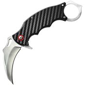 ElitEdge 10B020SLCF Karambit Linerlock Knife Carbon Fiber Handles