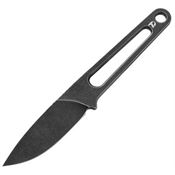 Dreamtech 4038B Black Stonewash Drop Point Neck Knife