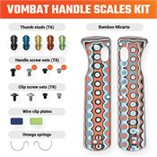Vosteed W0108 Vombat Handle Scales Coral