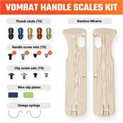 Vosteed W0110 Vombat Handle Scales Bamboo