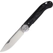Daggerr 2401BKSW Peremen Mys Stonewash Linerlock Knife Black Handles